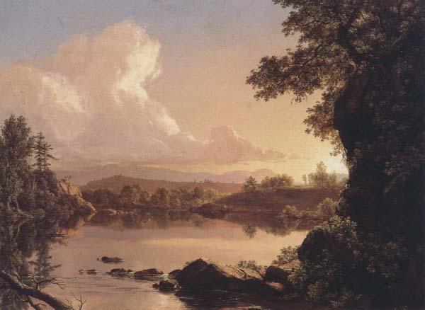 Frederic Edwin Church Scene on Catskill Creek oil painting picture